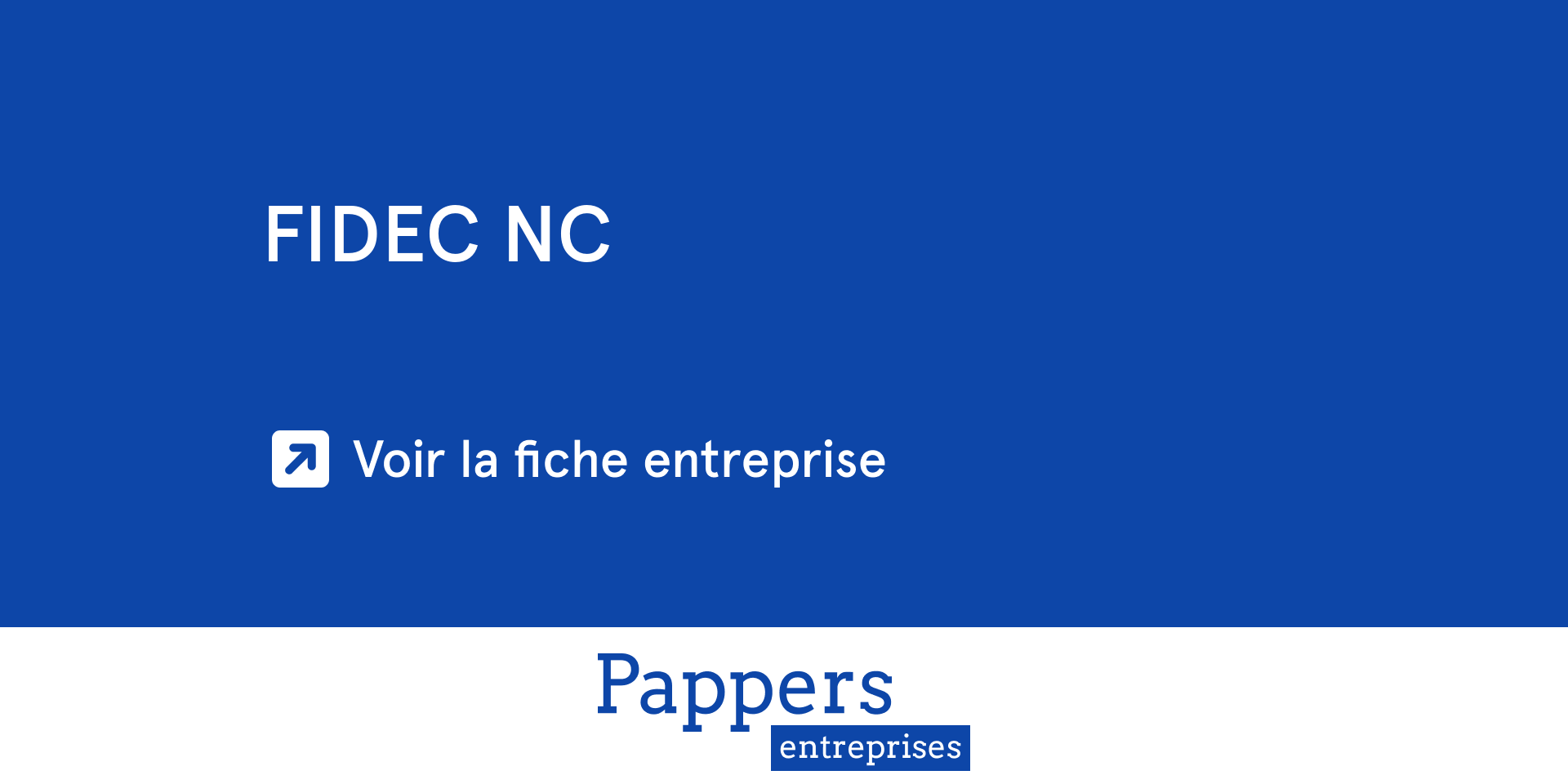 Société FIDEC NC : Chiffre d'affaires, statuts, extrait d'immatriculation